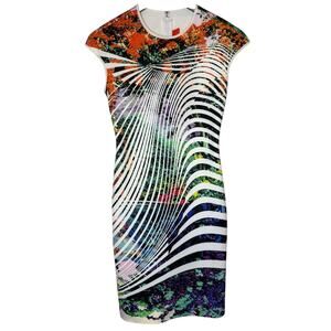 Clover Canyon Neoprene Cap Sleeve Bodycon Dress